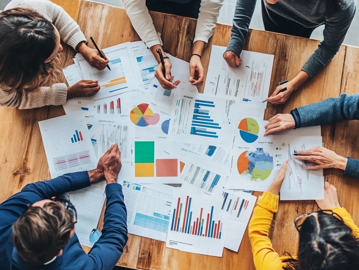 Visual guide showing different types of business structures such as sole proprietorship, partnership, corporation, and LLC.